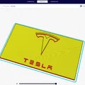 Mô hình logo Tesla trang trí in 3D - Tùy chỉnh màu sắc độc đáo - Thumbnail 2