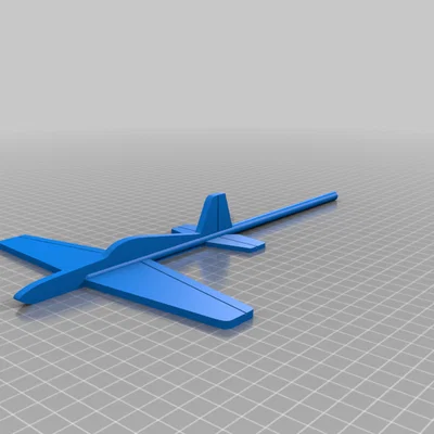 Mô hình máy bay tập bay (Practice Stick Plane) in 3D cực nhanh