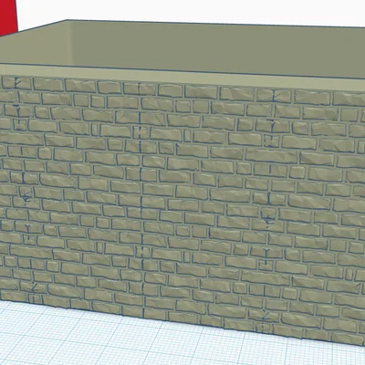 Thùng Đựng Nhựa Thải In 3D Họa Tiết Gạch Cho A1 mini