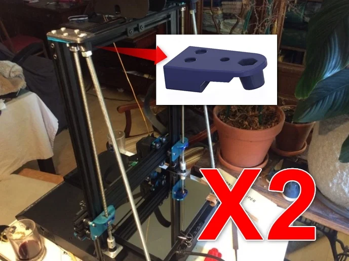 Sidewinder X2 Top Rod Mount (Remix) - Ngàm trên cho giằng Z - Image 1