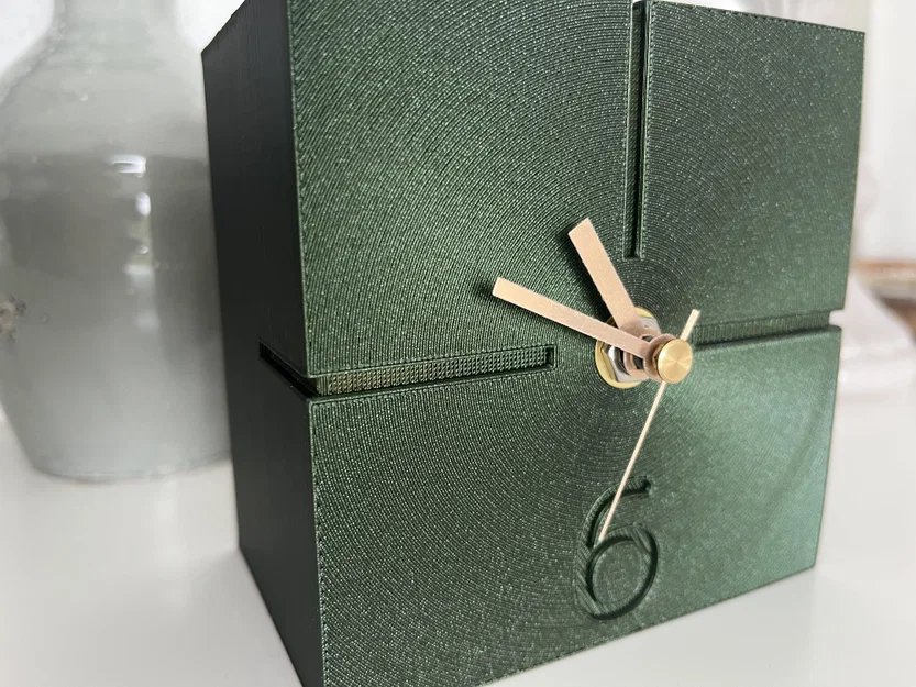 Đồng hồ khối lập phương vintage (Vintage Cube Clock) - Image 3