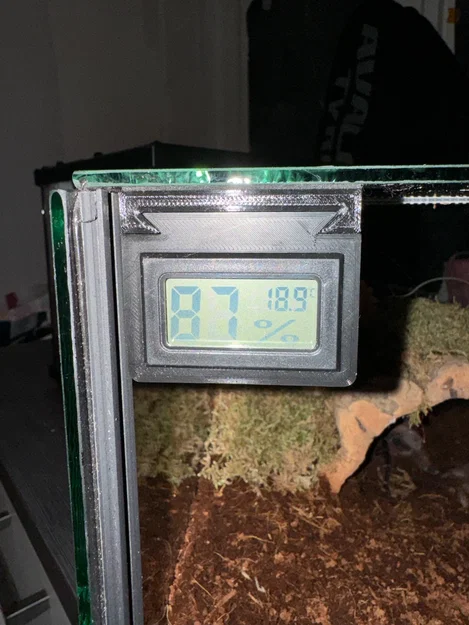 Giá đỡ trượt cho ẩm kế (Hygrometer slide-in) tiện lợi cho bể nuôi - Image 1