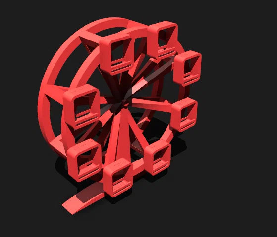 Mô hình giá đỡ ảnh vòng quay Ferris (Ferris Wheel Foto Holder) 3D - Image 1
