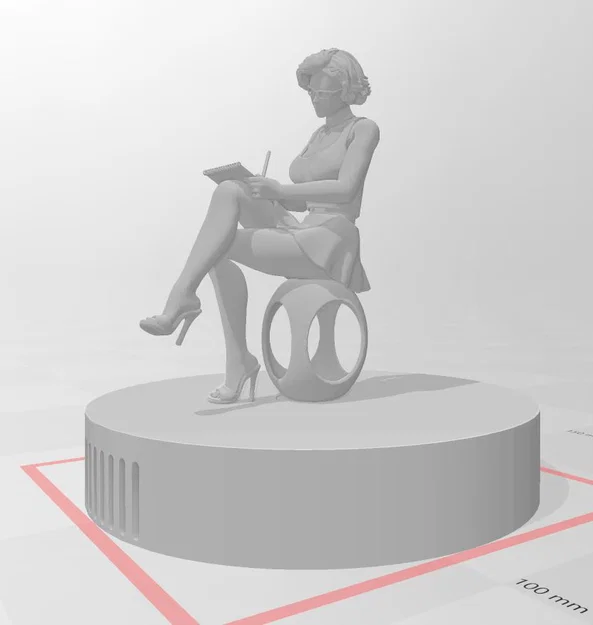 Vỏ Raspberry Pi Nữ Stenotypist (Female Stenotypist Case for Raspberry Pi) - Image 1