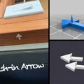 Mũi tên ghim tường tiện lợi (Push-in Arrow) in 3D - Thumbnail 1