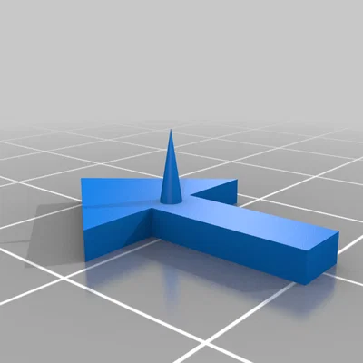 Mũi tên ghim tường tiện lợi (Push-in Arrow) in 3D