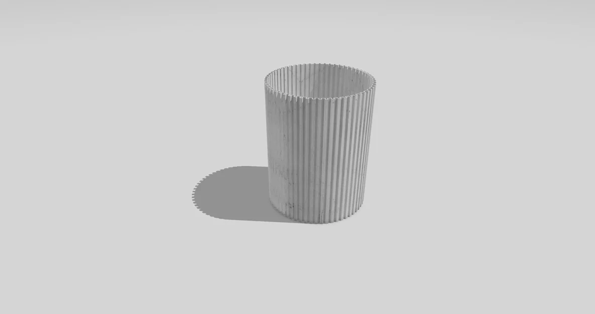 Lọ Hoa và Ống Đựng Bút Thiết Kế Vân Dọc Hiện Đại (Line Vase) - Image 1