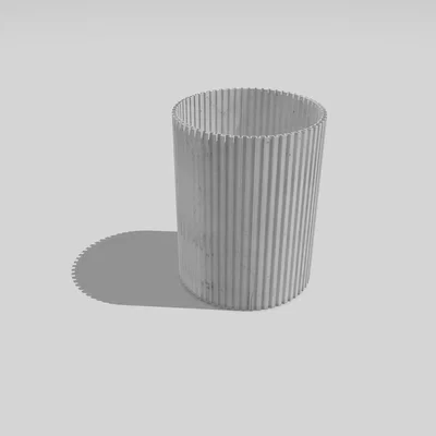 Lọ Hoa và Ống Đựng Bút Thiết Kế Vân Dọc Hiện Đại (Line Vase)