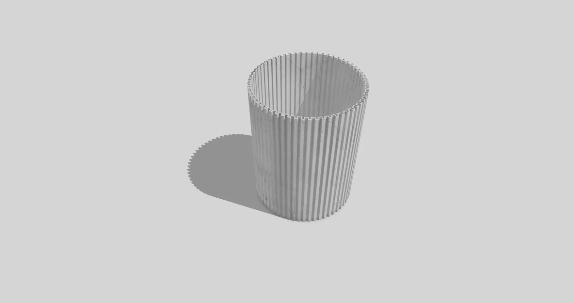 Lọ Hoa và Ống Đựng Bút Thiết Kế Vân Dọc Hiện Đại (Line Vase) - Image 3