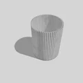Lọ Hoa và Ống Đựng Bút Thiết Kế Vân Dọc Hiện Đại (Line Vase) - Thumbnail 3