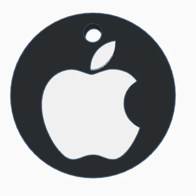 Móc khóa hình logo Apple - Phụ kiện in 3D siêu dễ thương