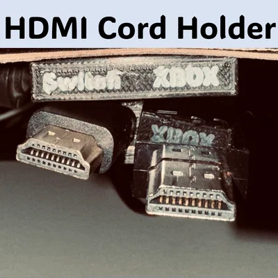 Giá đỡ 2 dây HDMI có nhãn (2 HDMI Holder with Labels)