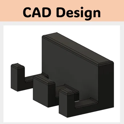 Giá đỡ 2 dây HDMI có nhãn (2 HDMI Holder with Labels)