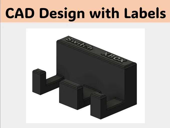 Giá đỡ 2 dây HDMI có nhãn (2 HDMI Holder with Labels) - Image 4