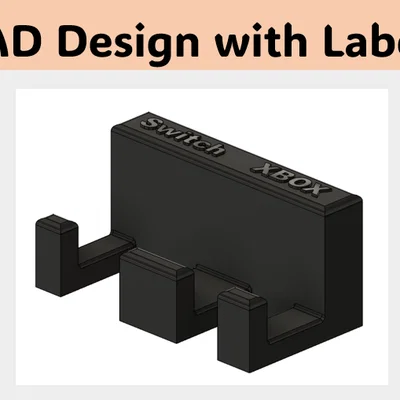 Giá đỡ 2 dây HDMI có nhãn (2 HDMI Holder with Labels)