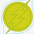 Mô hình biểu tượng The Flash (Flash Logo) 3D in đơn giản và tinh tế - Thumbnail 3