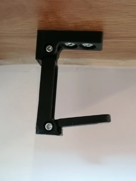 Móc treo gập gọn (Foldable hook) lắp dưới bàn - Image 1