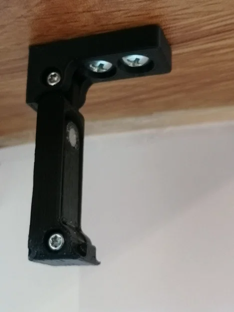 Móc treo gập gọn (Foldable hook) lắp dưới bàn - Image 2