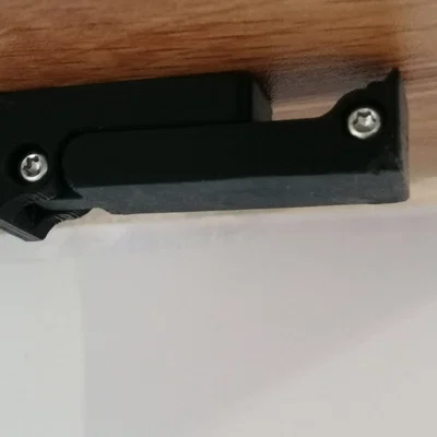 Móc treo gập gọn (Foldable hook) lắp dưới bàn