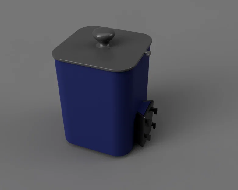 Thùng rác Skadis kèm nắp treo (Skadis Trashcan with hanging Lid) - Image 1