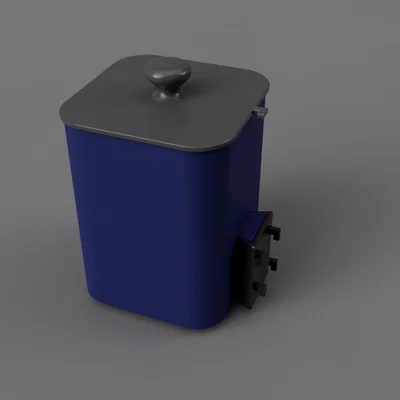 Thùng rác Skadis kèm nắp treo (Skadis Trashcan with hanging Lid)