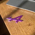 Mô hình logo Alpine (Alpine Logo) trang trí cực chất cho tín đồ xe đua - Thumbnail 2