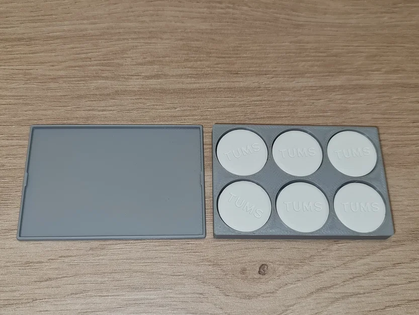 Hộp đựng thuốc nhỏ gọn bỏ ví 3D (Wallet size pill box) - Image 1