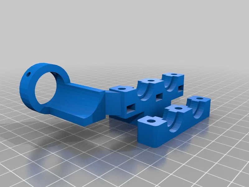 Ngàm gắn đầu phun kép E3D V6 cho máy in 3D SmartrapCore - Image 1