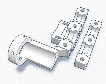 Ngàm gắn đầu phun kép E3D V6 cho máy in 3D SmartrapCore - Image 3