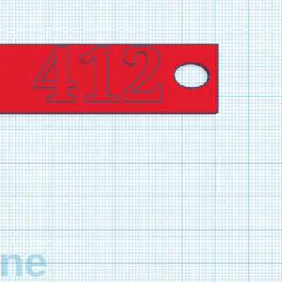 Móc khóa 412 Keychain