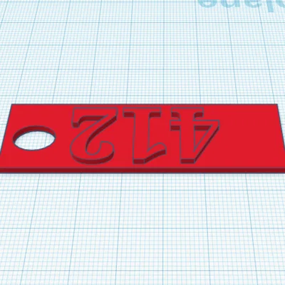 Móc khóa 412 Keychain