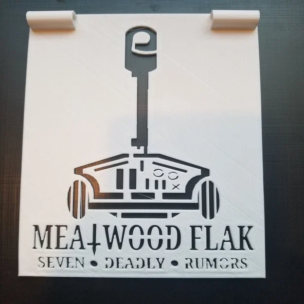 Stencil ban nhạc Meatwood Flak (Meatwood Flak Band Stencil) - Image 1