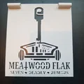 Stencil ban nhạc Meatwood Flak (Meatwood Flak Band Stencil) - Thumbnail 1