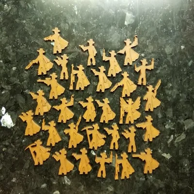 Meeple Cowpokes – Meeple miền Tây cho RPG/Boardgame