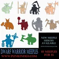 Meeple Chiến Binh Người Lùn Cầm Rìu Lớn - Thumbnail 2