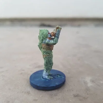 Bog Mummy Horncaller – Xác ướp đầm lầy thổi kèn (mini 30mm)