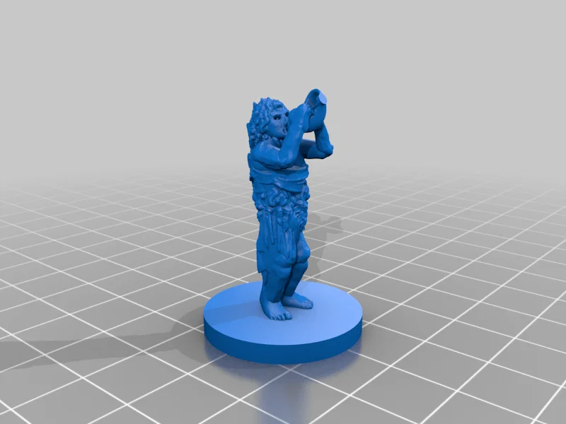 Bog Mummy Horncaller – Xác ướp đầm lầy thổi kèn (mini 30mm) - Image 2