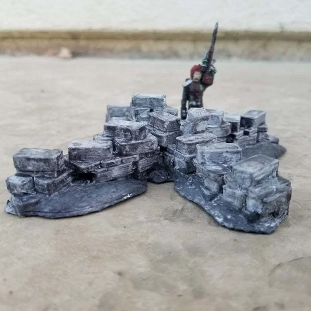 X-Ruins – Địa hình đổ nát để in 3D - Image 1