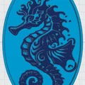 Mẫu thẻ treo hình cá ngựa (Sea Life Tag) in 3D xinh xắn - Thumbnail 1