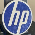 Miếng lót ly 3D logo HP cực chất trang trí bàn làm việc - Thumbnail 2