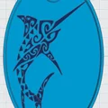 Móc khóa họa tiết cá kiếm Sea Life Tag 62 in 3D độc đáo - Thumbnail 1