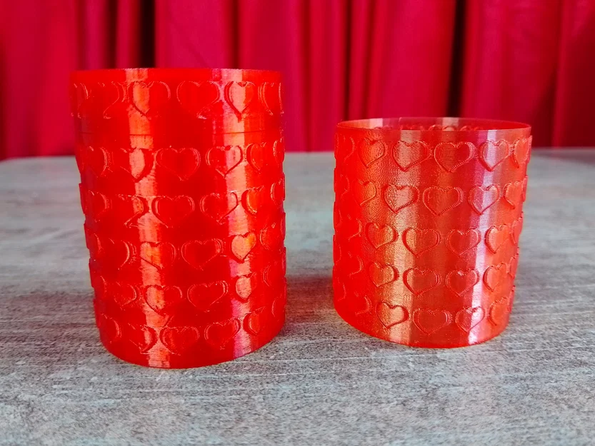 Hộp đựng quà trái tim - Mẫu in 3D Vase Mode đáng yêu - Image 1