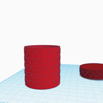 Hộp đựng quà trái tim - Mẫu in 3D Vase Mode đáng yêu
