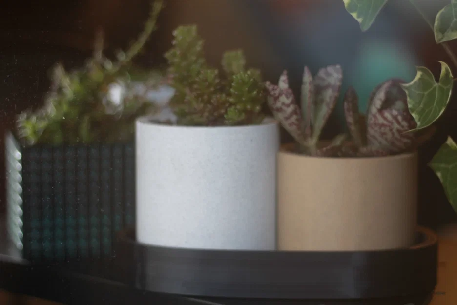 Bộ chậu cây 3D đôi thiết kế chồng lấn độc đáo - Overlapping Pots - Image 1