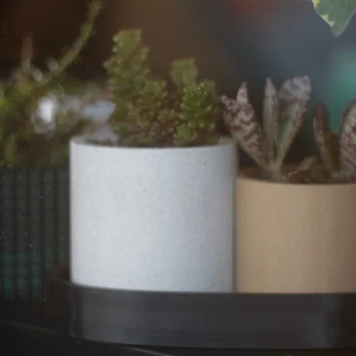 Bộ chậu cây 3D đôi thiết kế chồng lấn độc đáo - Overlapping Pots