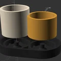 Bộ chậu cây 3D đôi thiết kế chồng lấn độc đáo - Overlapping Pots - Thumbnail 2