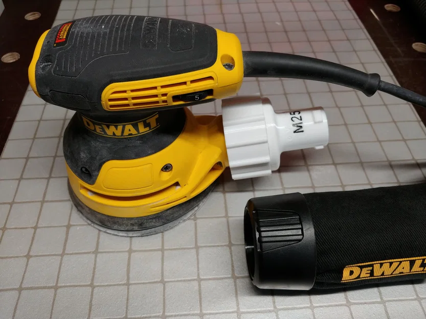 Đầu nối osVAC neo M25/M32 sang DeWalt AirLock twist-lock (tương thích) - Image 1