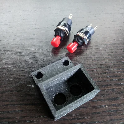 Hộp Đựng Nút Nhấn 7mm Lắp Âm Cho Tủ Đồ (Thiết Kế 3D DIY)