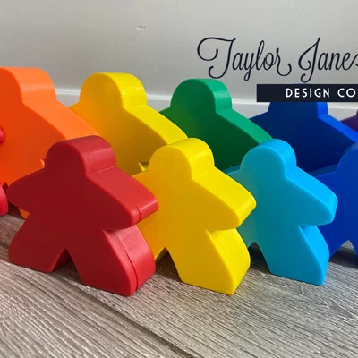 Hộp Meeple Board Game (Đóng Nắp Nam Châm)