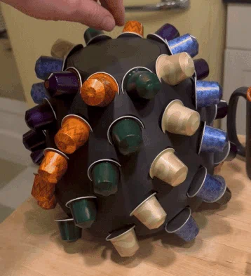 Khay xoay giữ capsule Nespresso Porcupine Pineapple (Original) - 50 viên - Image 4